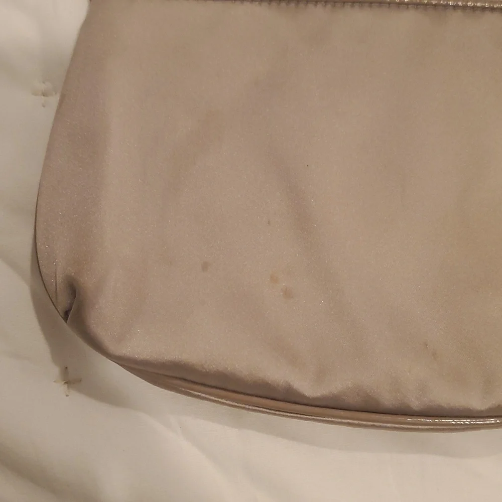 Coach Cream Satin Wristlet 8.5 X 5.5